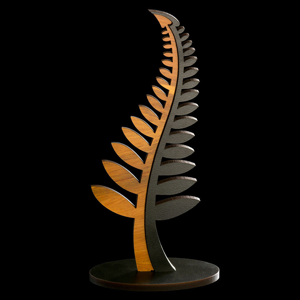 Wooden Fern Leaf Sculpture-0