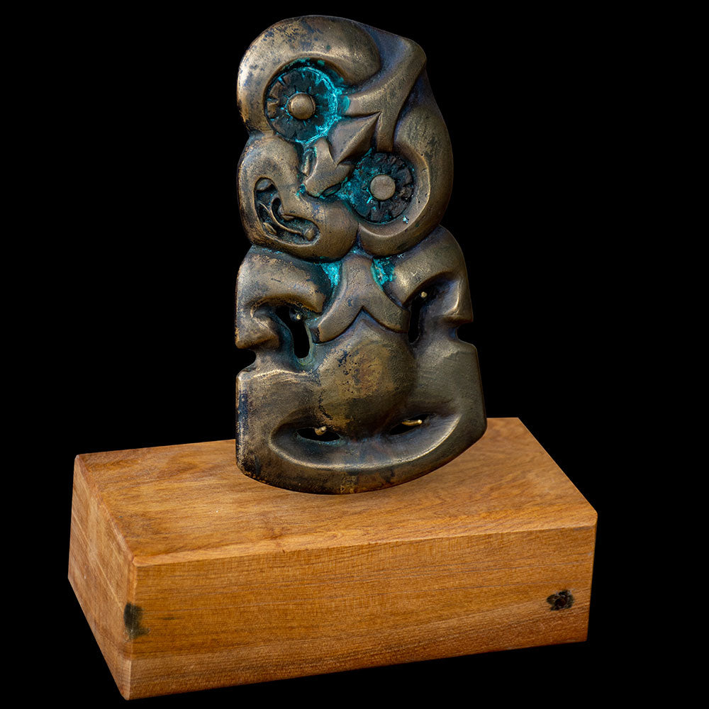 Large Bronze Tiki Sculpture by Alex Sands-0