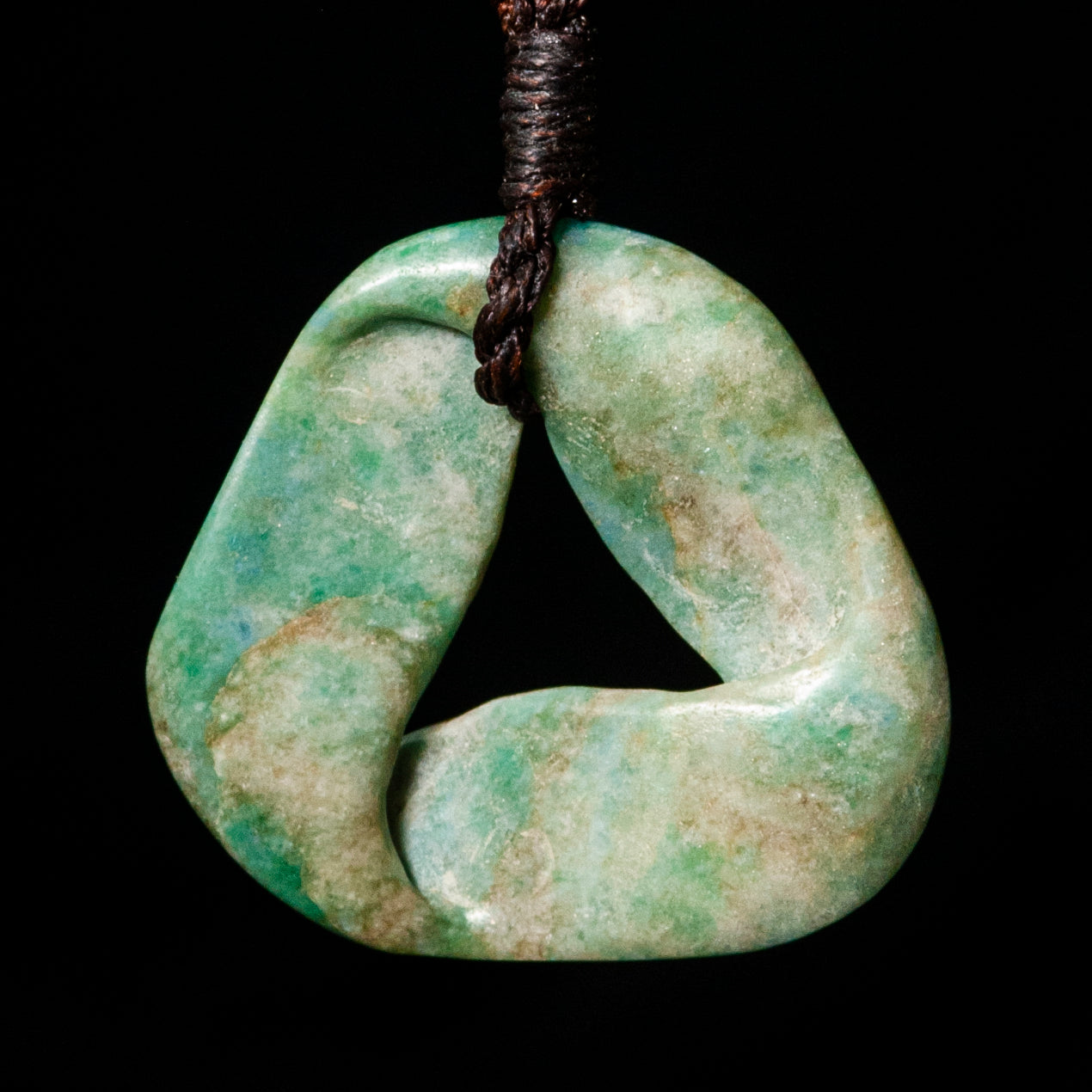 Aotea Squashed Mobius form pendant-0