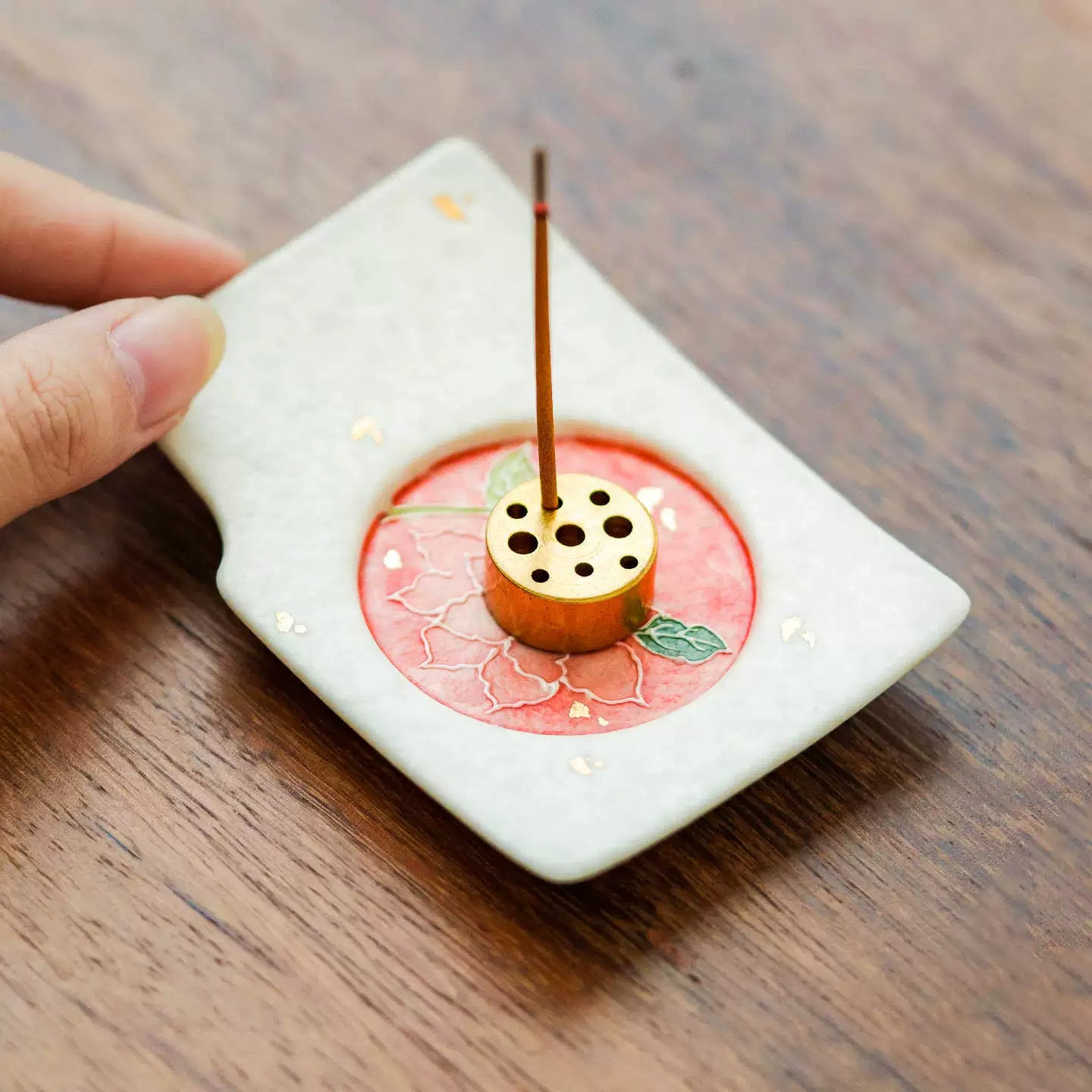 GOSEUNG Lotus Serenity Porcelain Incense Holder-2