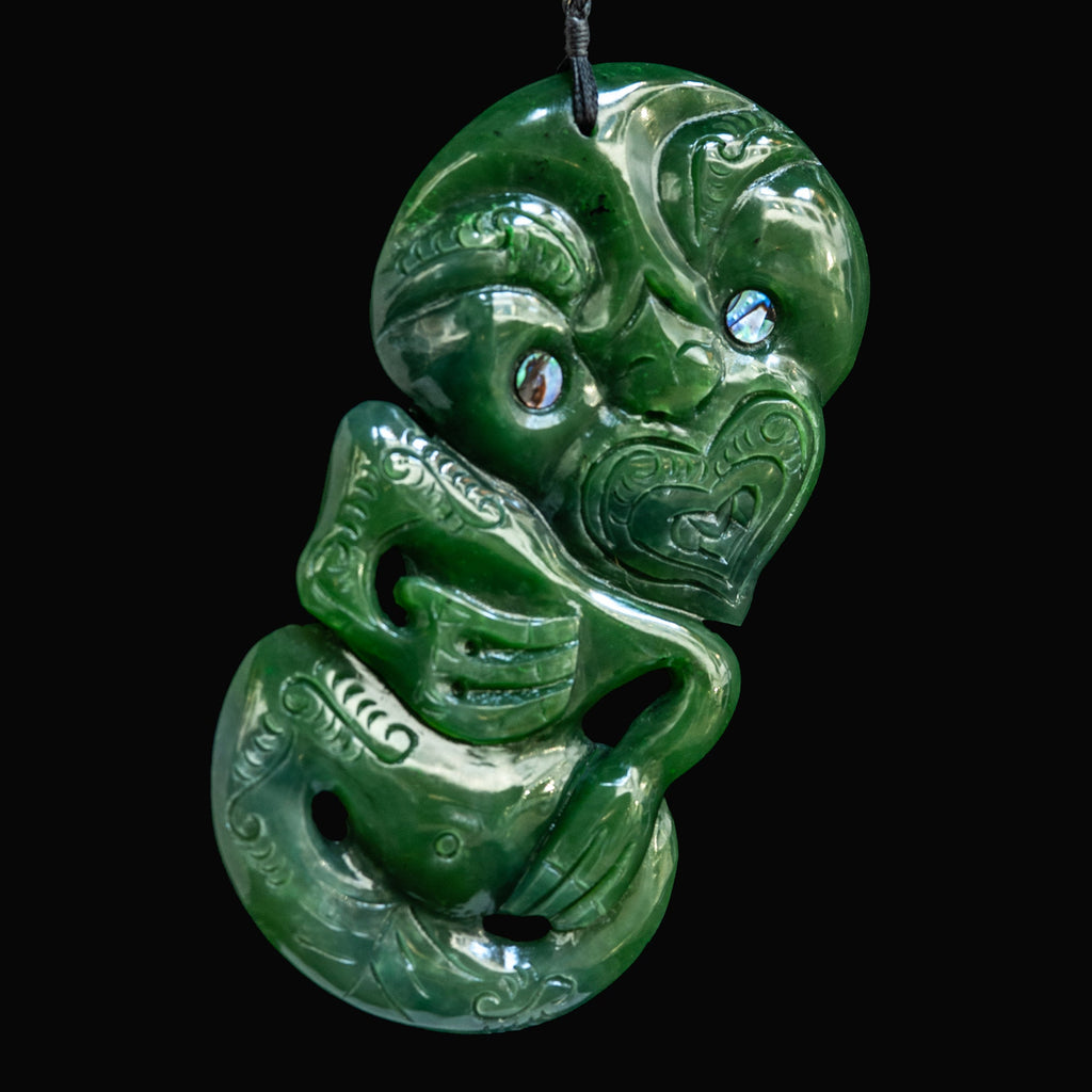 Very Large Jade Hei Tiki-0