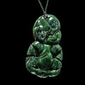 Jade Hei Tiki, hand-crafted pendant-0