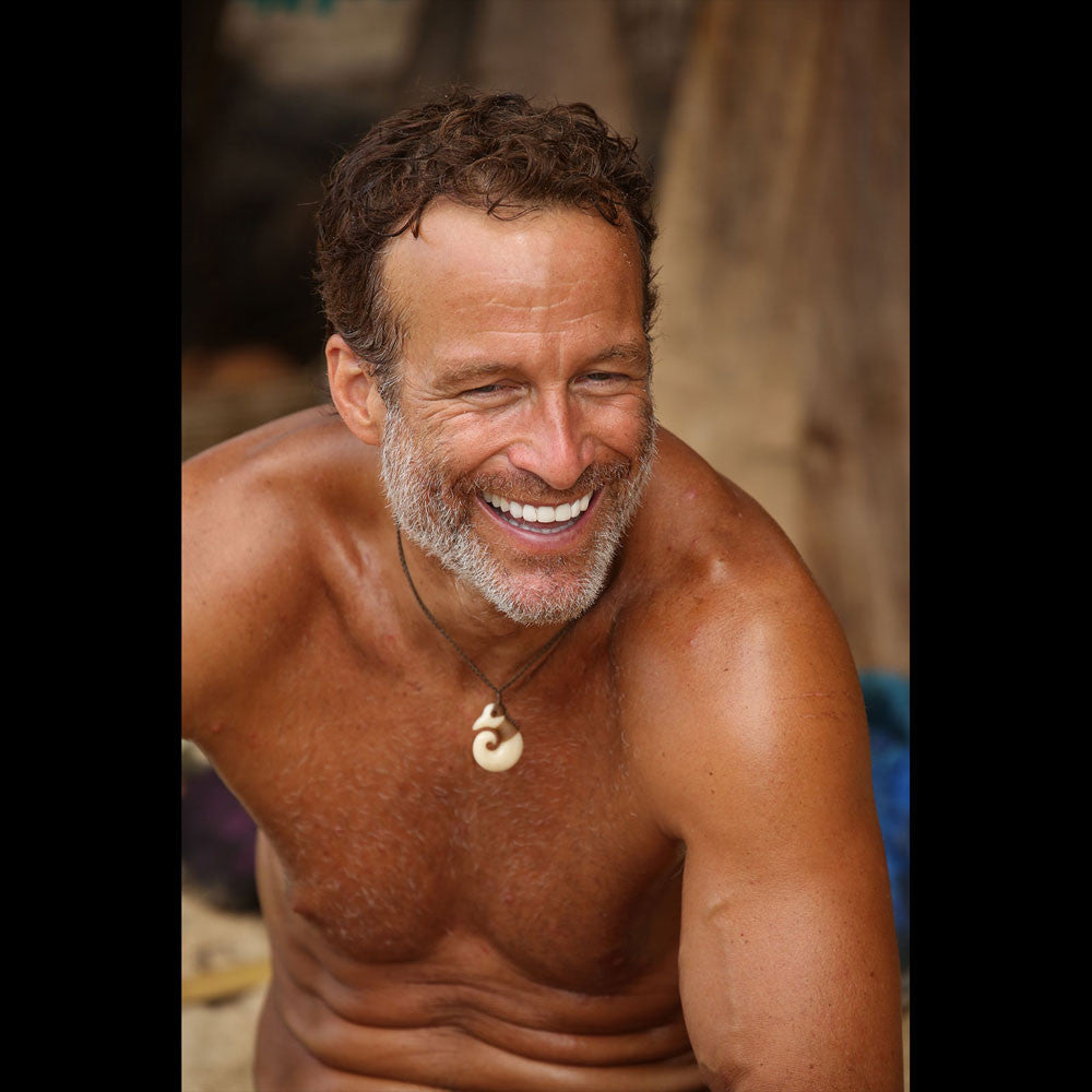 Bound Brosnan Koru, handcrafted bone pendant-1