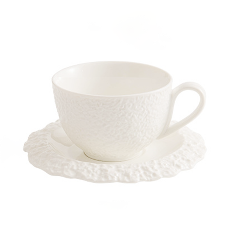 Rock Texture Coffee Cup & Saucer Set ÃÂÃÂ¢ÃÂÃÂÃÂÃÂ Minimalist Ceramic Craftsmanship-4
