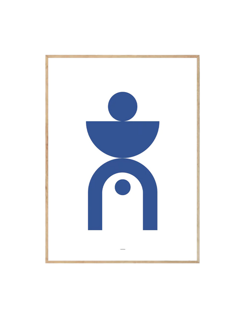 Abstract Geometric Blue I - Crafted Canvaas