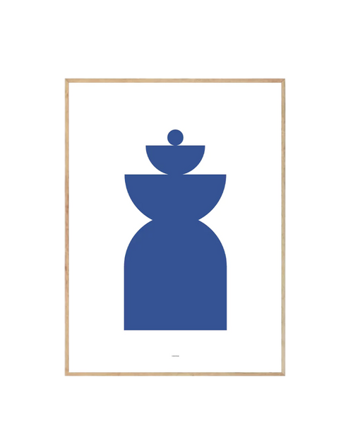 Abstract Geometric Blue II - Crafted Canvaas