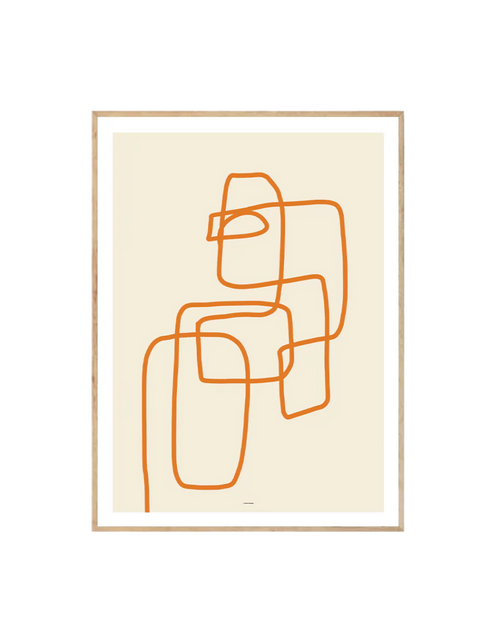Abstract Lines Orange III - Crafted Canvaas