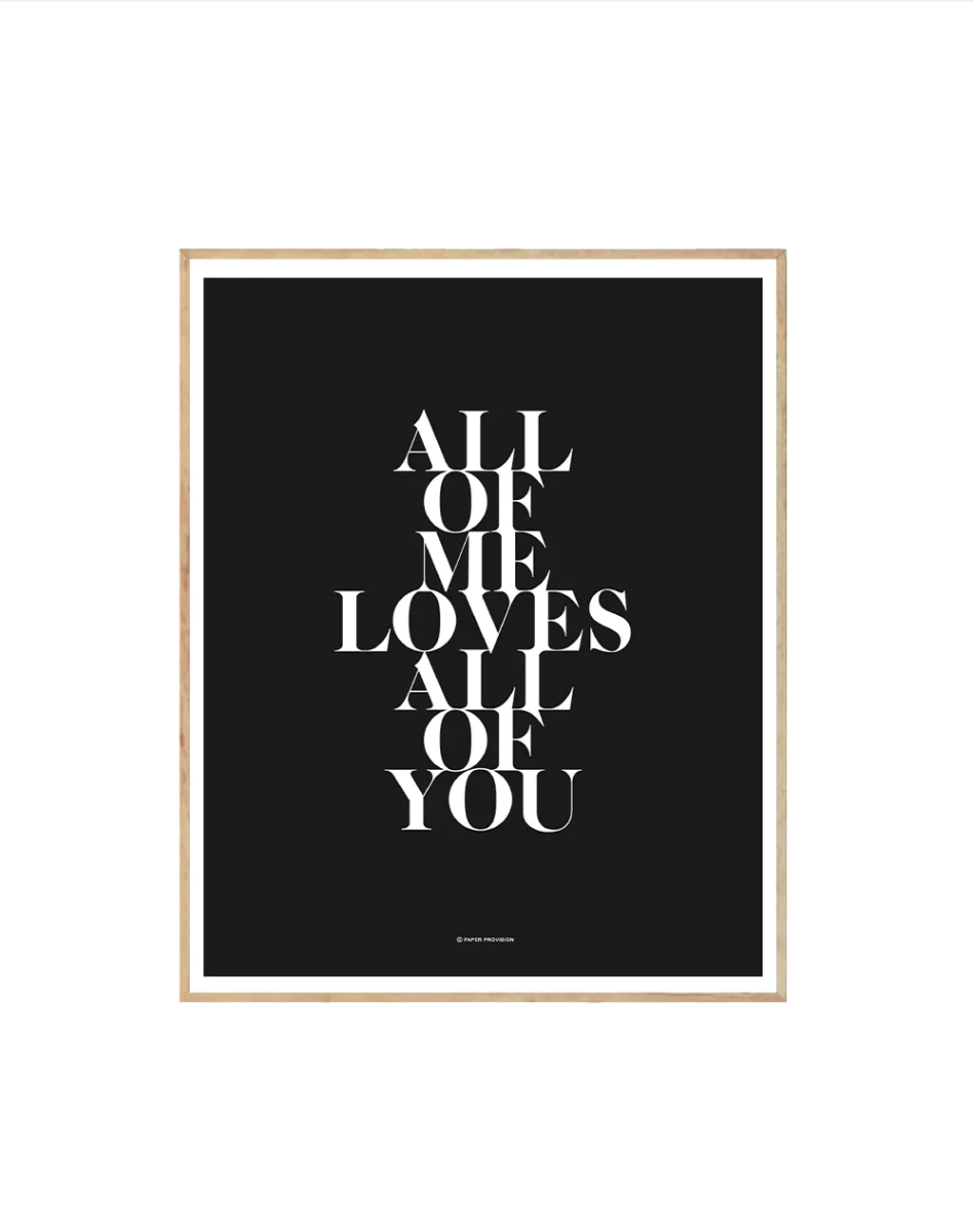 All Of Me (Noir) - Crafted Canvaas