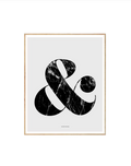 Ampersand Marble (Blanc) - Crafted Canvaas