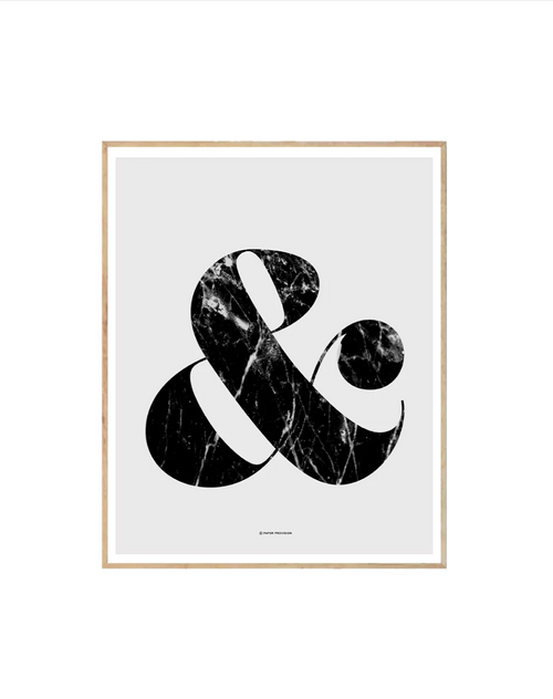 Ampersand Marble (Blanc) - Crafted Canvaas