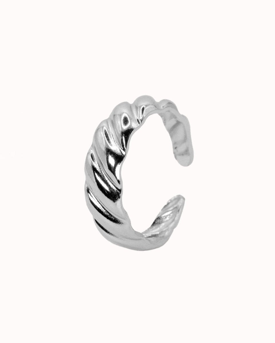 Anillo Glaciar Plateado - Crafted Canvaas