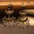 Antique Crescent Moon Earrings - Crafted Canvaas