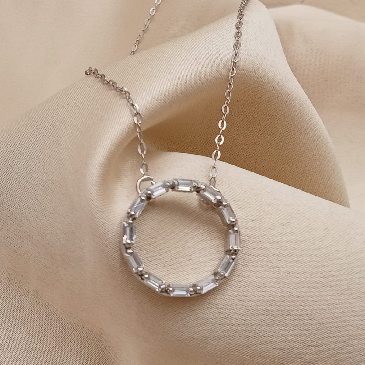 Baguette Pendant With Chain - Crafted Canvaas