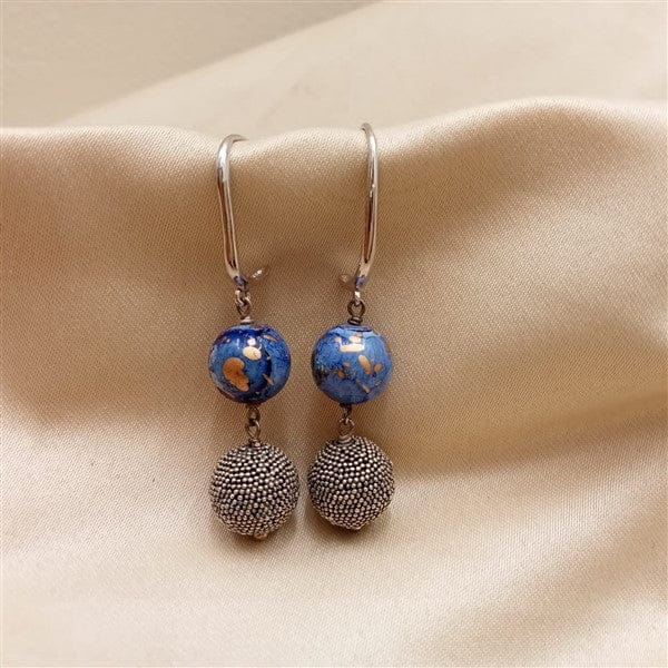 Ball Hoop Earrings - Crafted Canvaas