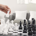 Black and White 15 Inches High Quality Marble Full Chess Set - Crafted Canvaas