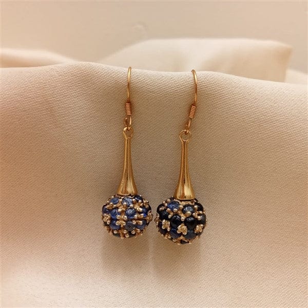 Blue Ball Earrings - Crafted Canvaas