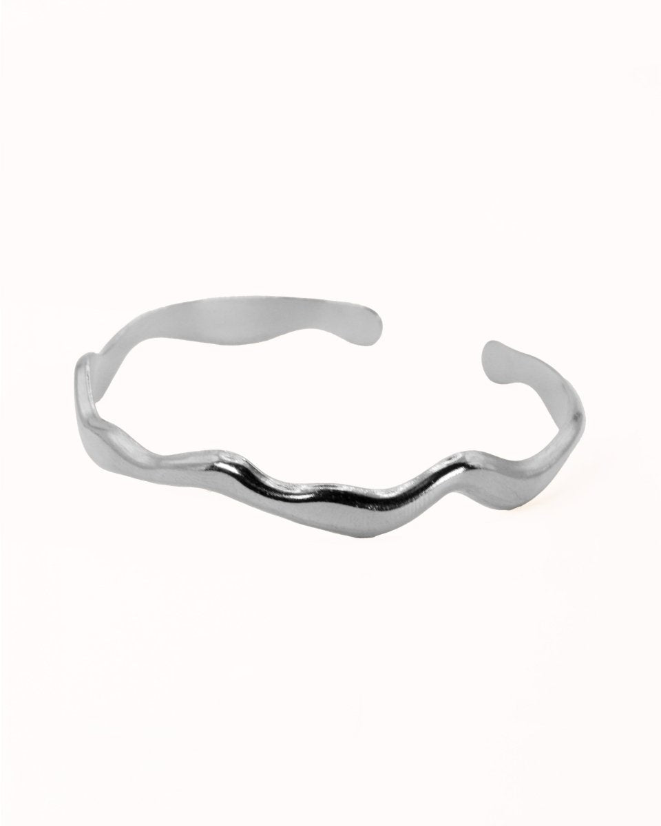 Brazalete Doraly Plateado - Crafted Canvaas