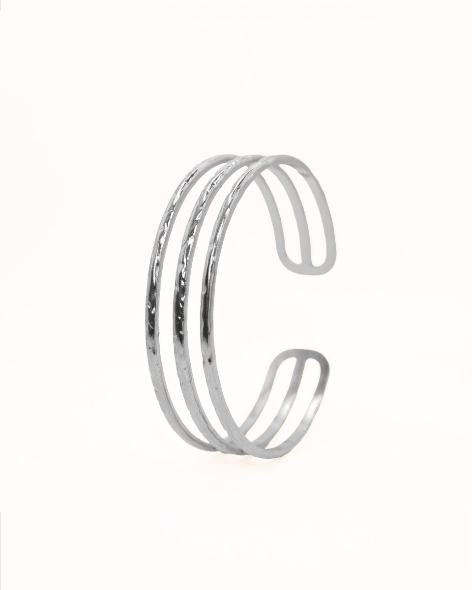 Brazalete Liss Plateado - Crafted Canvaas
