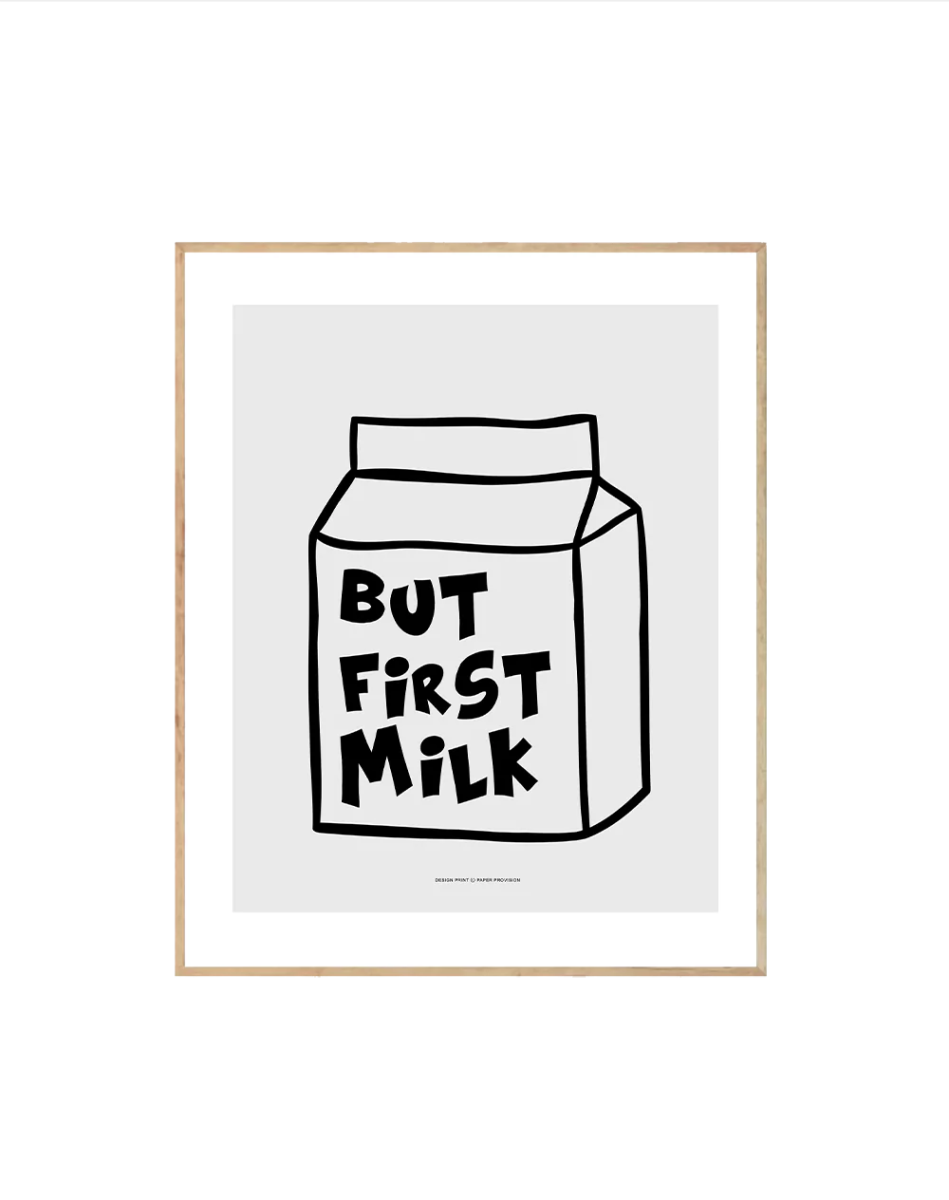 But First Milk - Crafted Canvaas