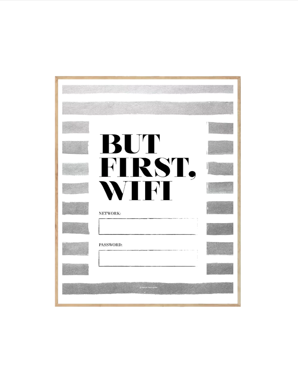 But First Wifi - Crafted Canvaas