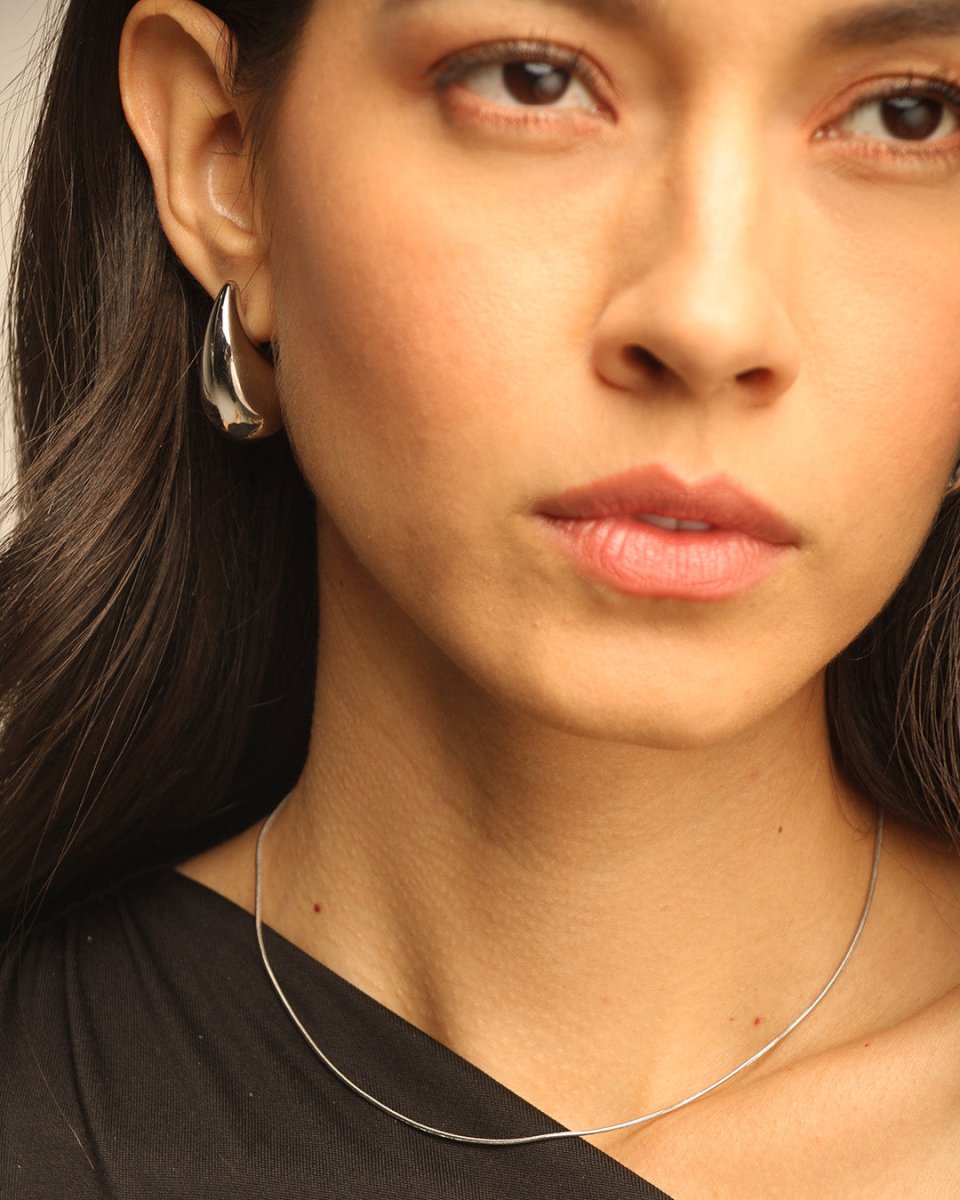 Collar Anna Plateado - Crafted Canvaas