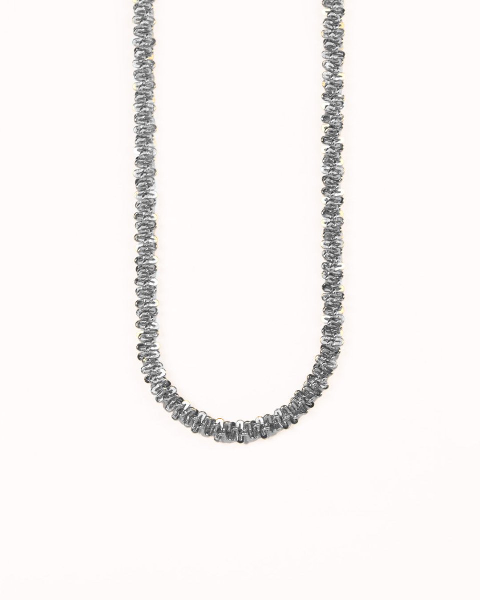 Collar Evelina Plateado - Crafted Canvaas