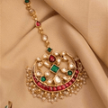 Colourful Kundan Maang Tikka - Crafted Canvaas