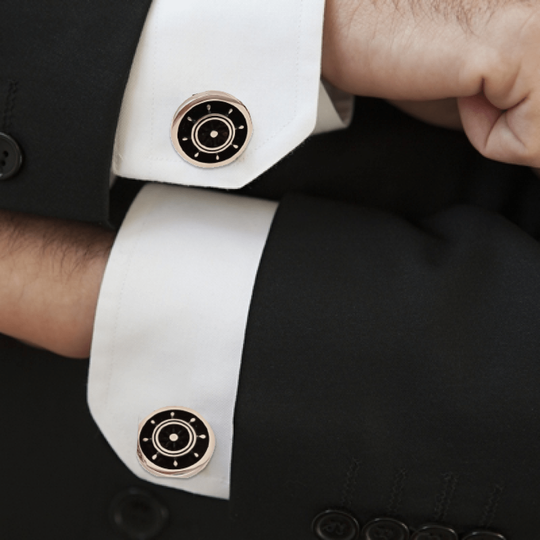 Enamel Work Cufflinks - Crafted Canvaas