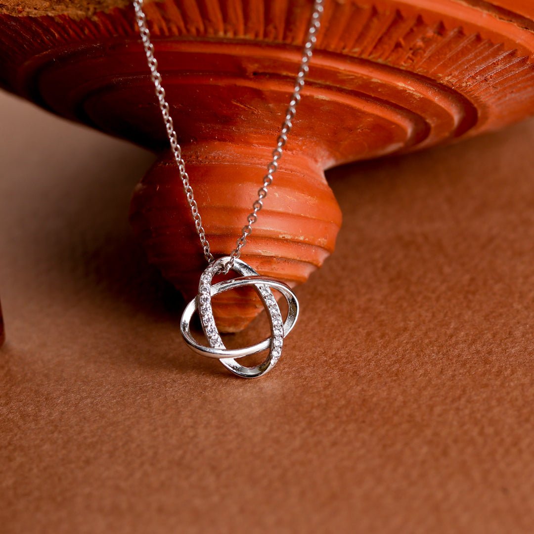 Entangle Silver Necklace - Crafted Canvaas