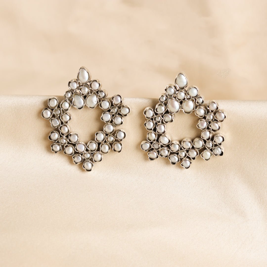 Exquisite Pearl Earrings - Crafted Canvaas