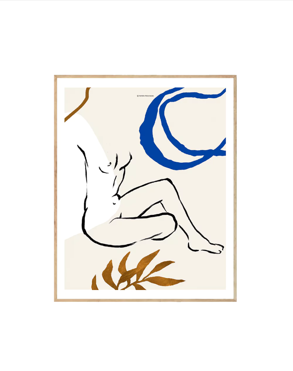 Female Sitting - Crafted Canvaas