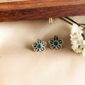 Floral Green Studds - Crafted Canvaas