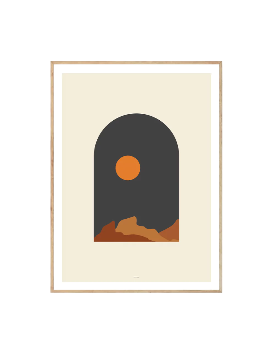 Geometric Landscape Window - Crafted Canvaas