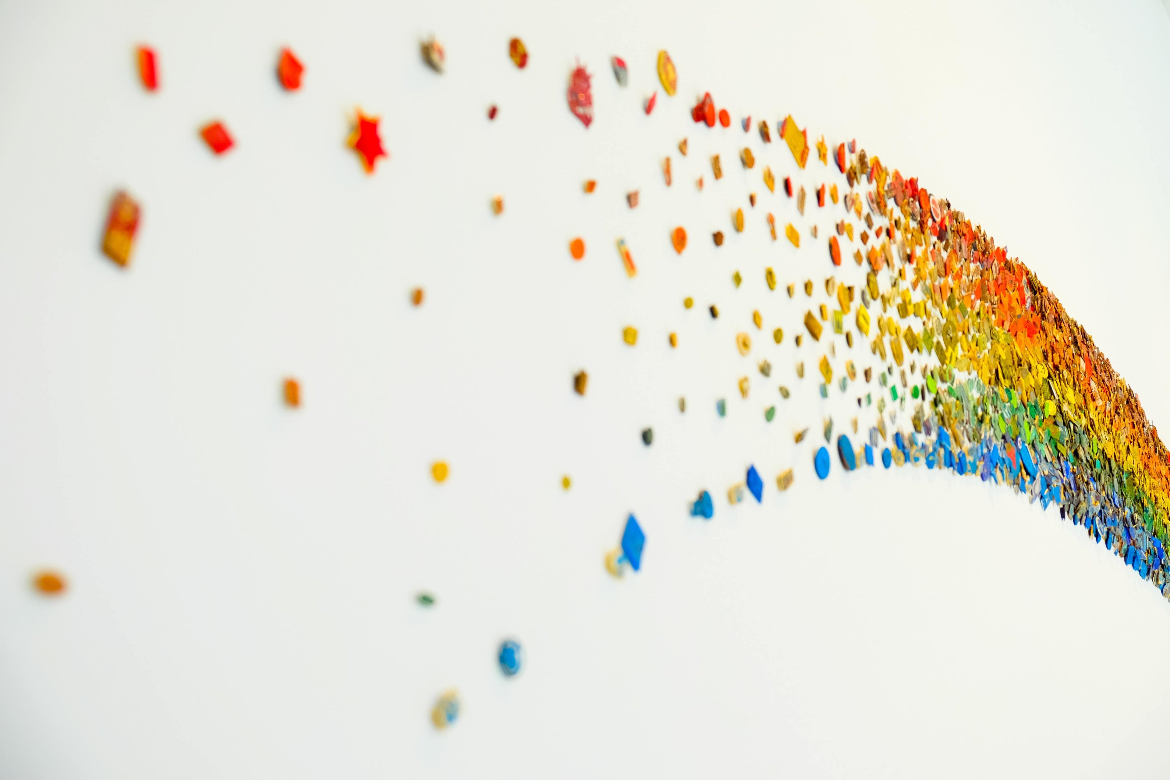 Glitter confetti rainbow craft supplies