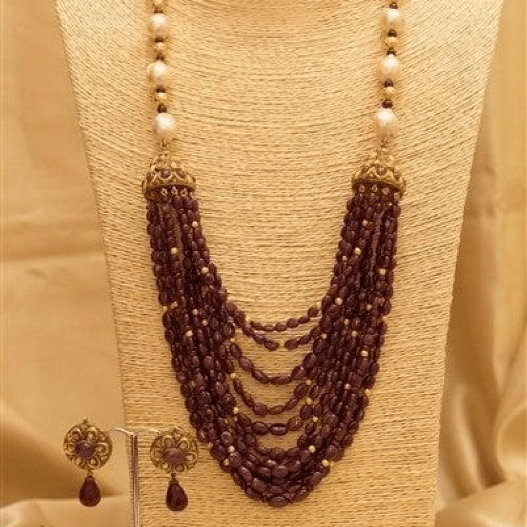 Jhumka Neck piece - Crafted Canvaas