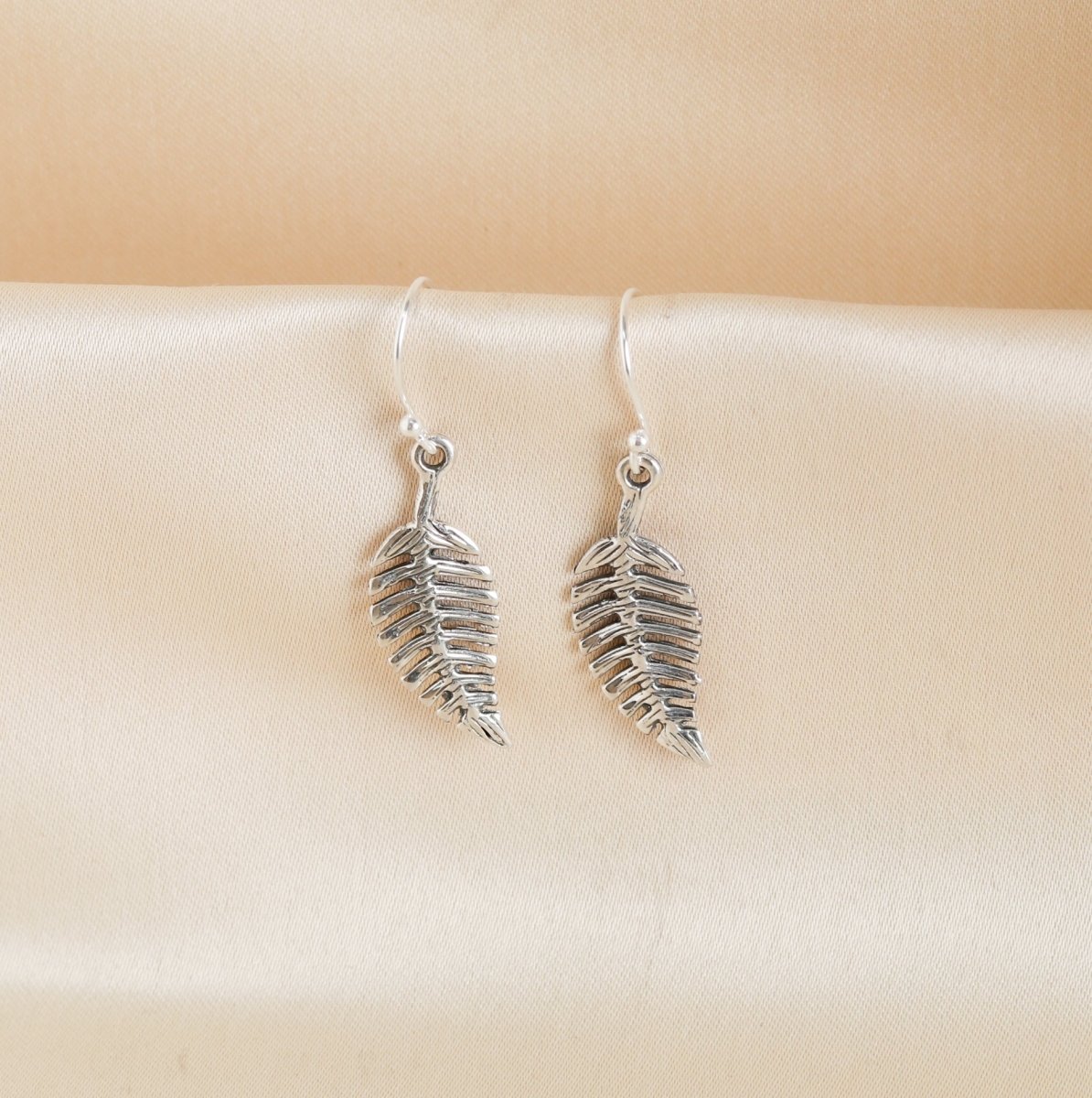 Leaf Hook Earrings - Crafted Canvaas