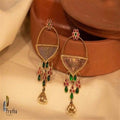 Liquid Glass Painting Earrings - Crafted Canvaas