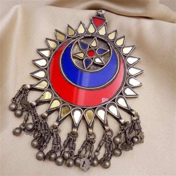 Mirror Work Pendant - Crafted Canvaas