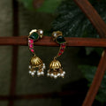 Parrot Jhumki - Crafted Canvaas