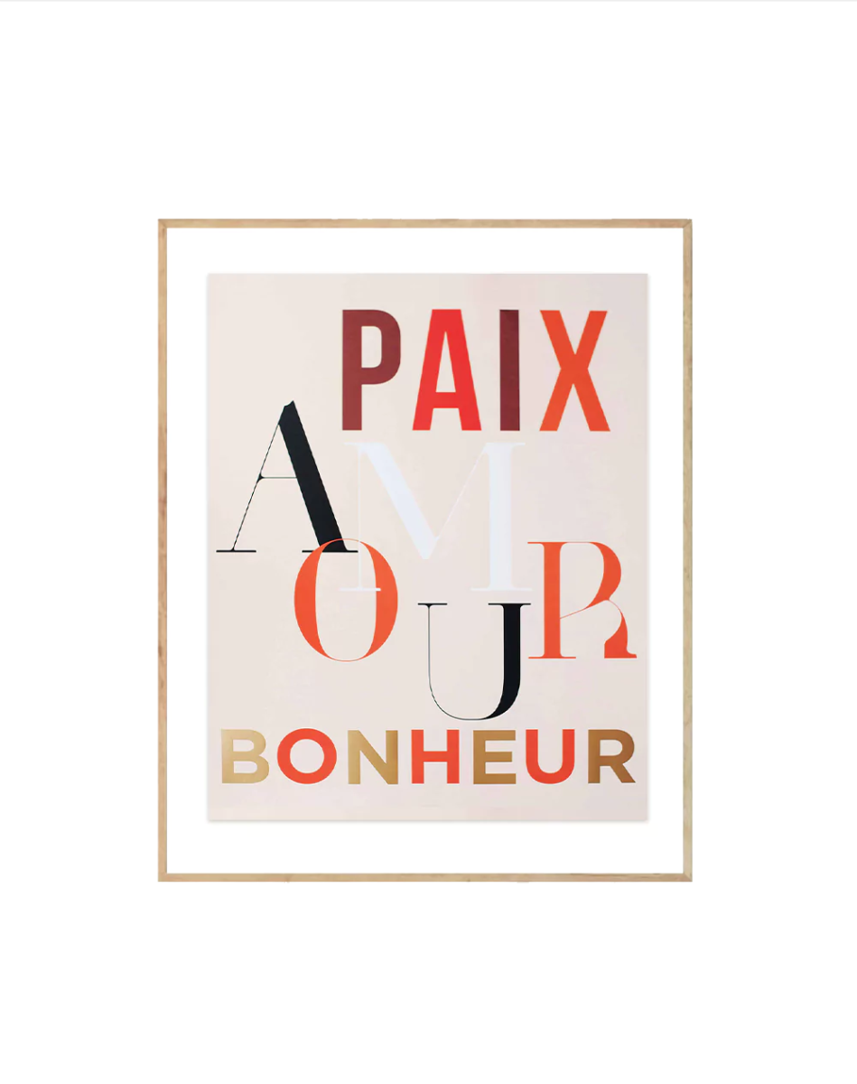 Peace Love Happiness - Crafted Canvaas