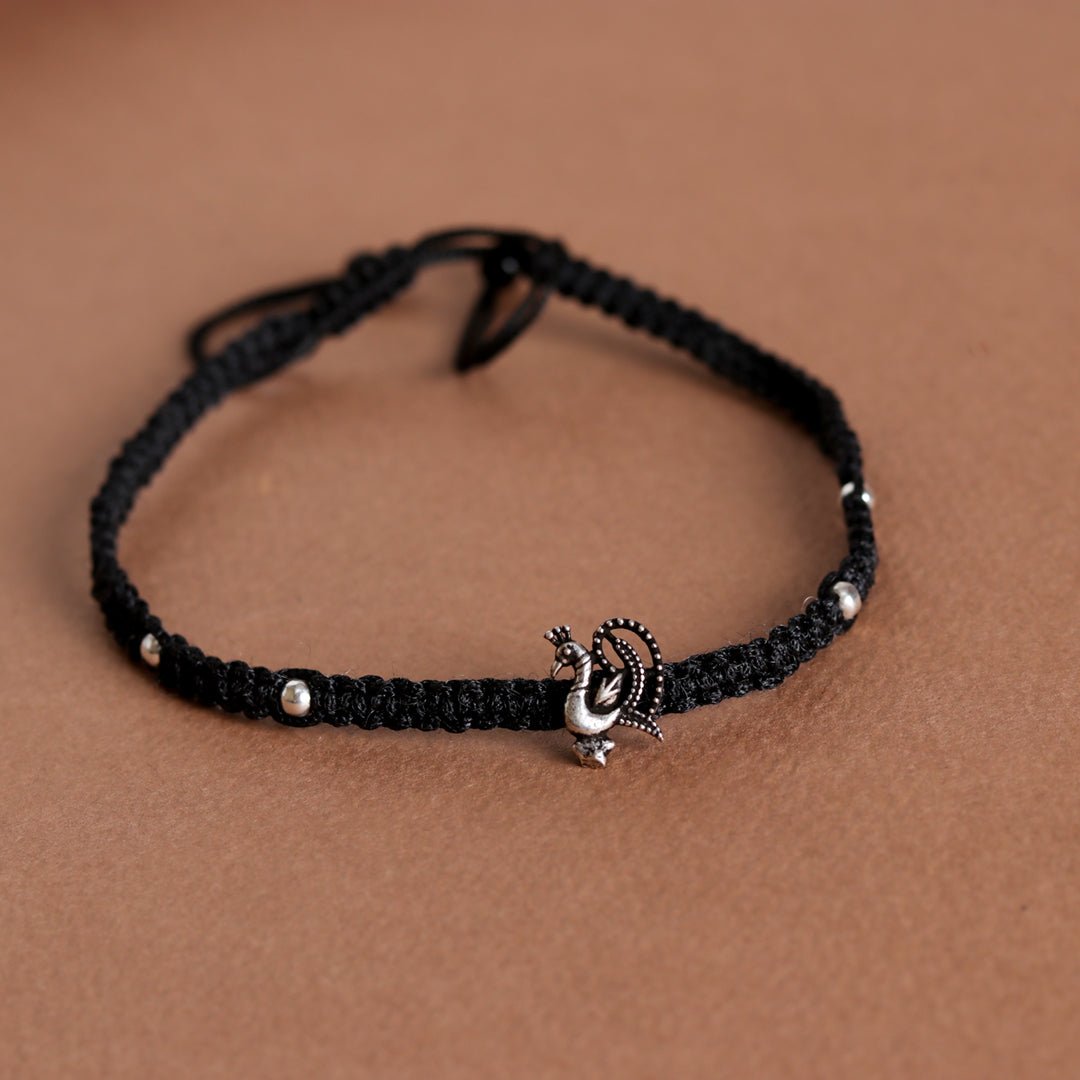 Peacock Anklet - Crafted Canvaas
