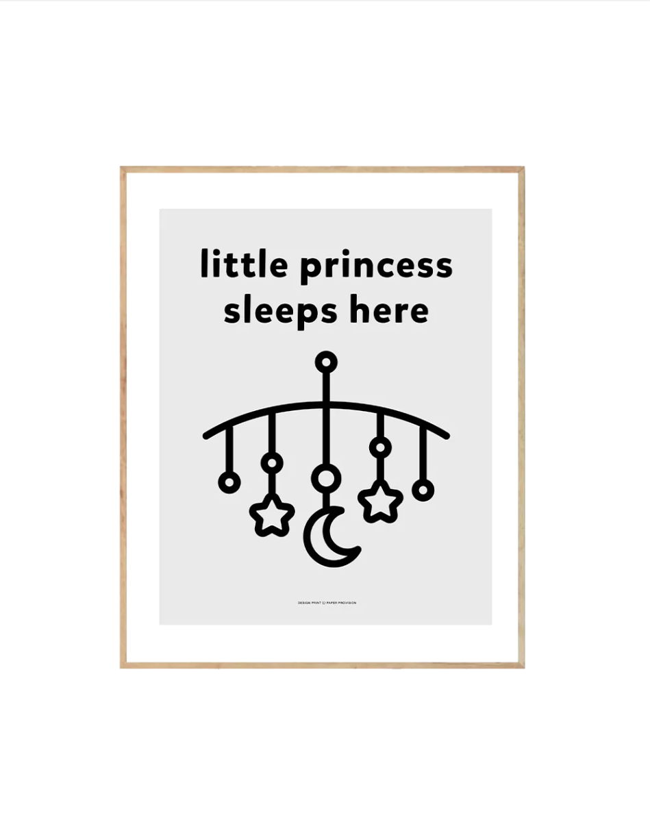 Princess Sleeps Here - Crafted Canvaas