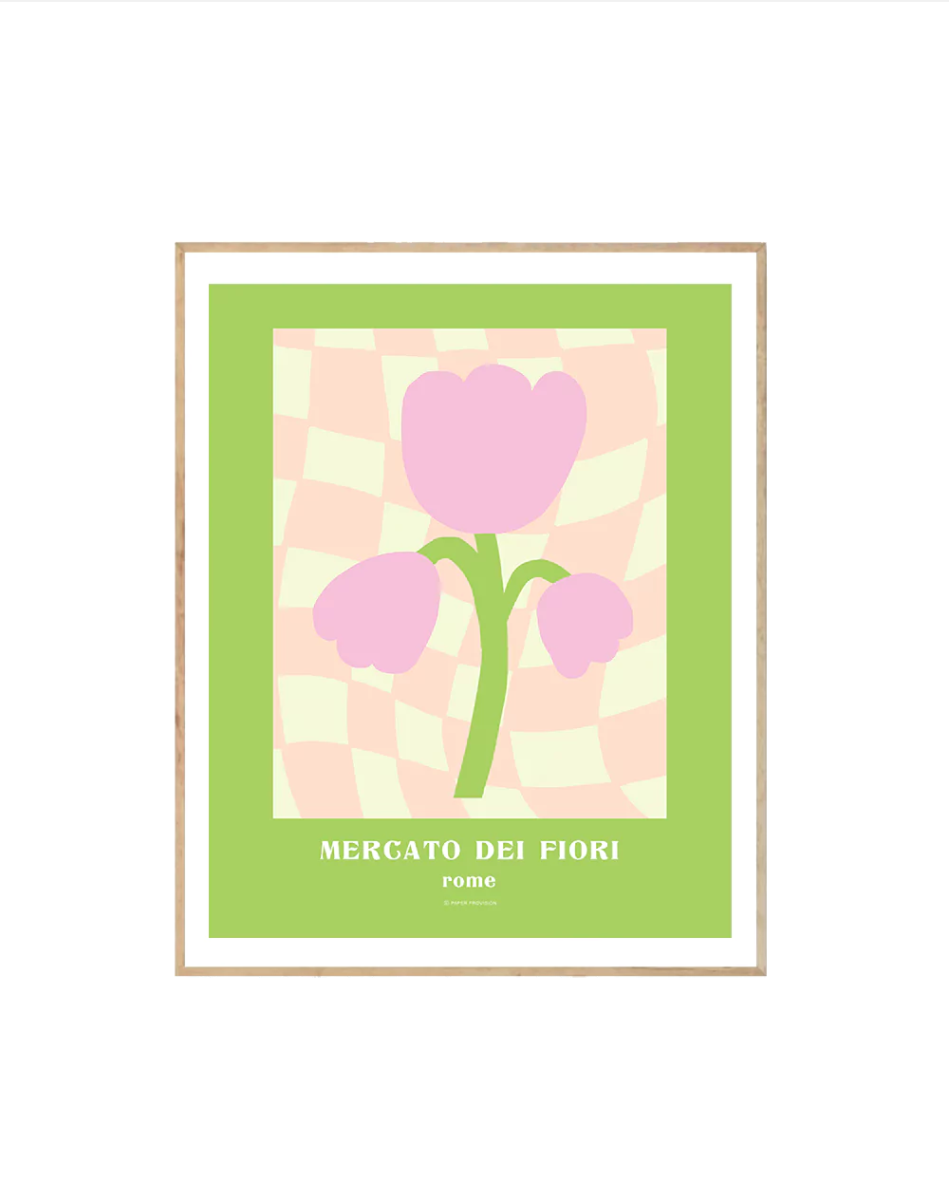 Retro Flower Market 18 - Crafted Canvaas