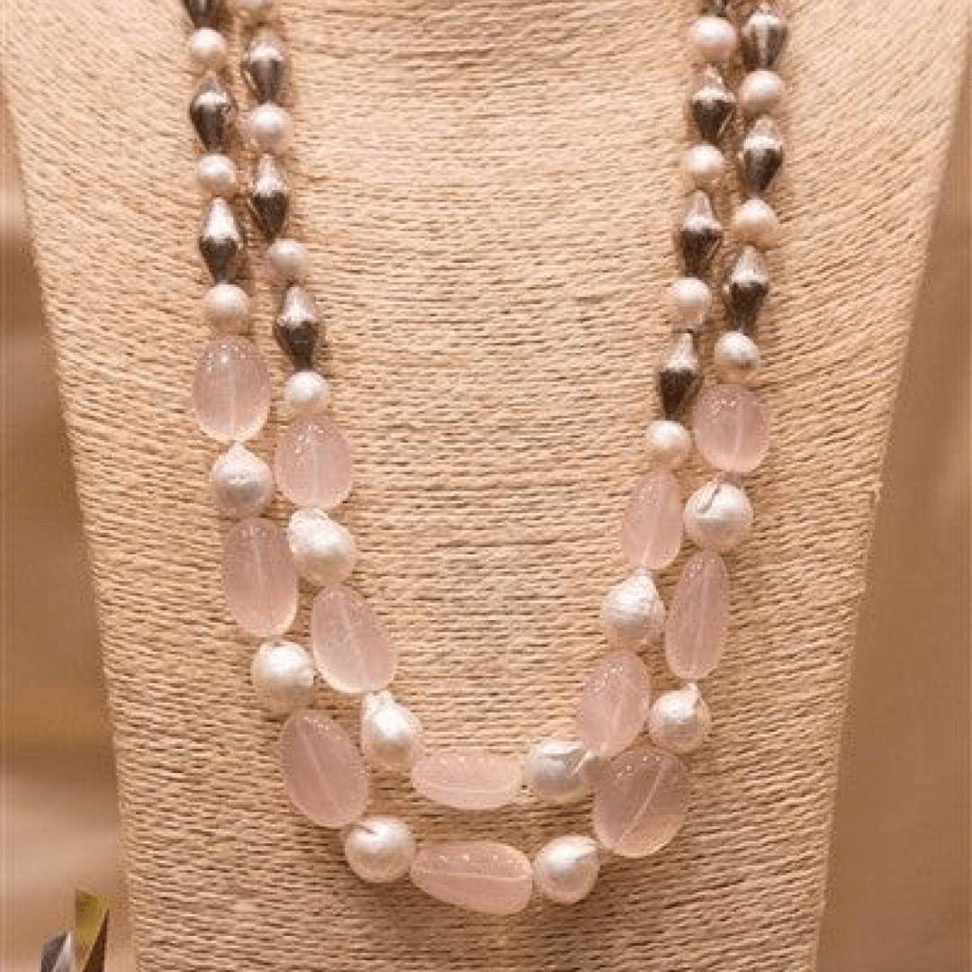 Rose Quartz Mala - Crafted Canvaas
