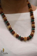 Rudraksh Fancy mala - Crafted Canvaas