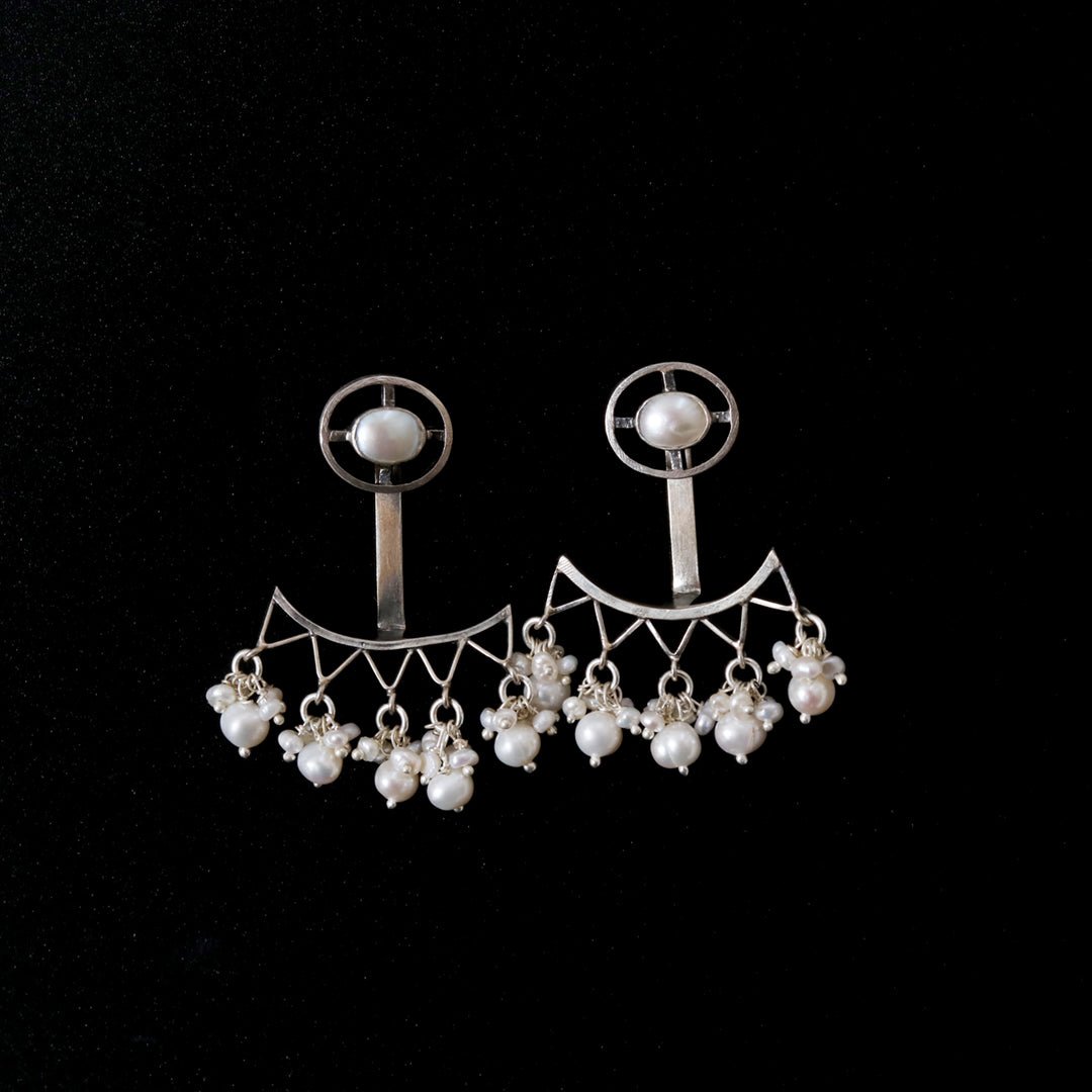 Silver earring - Crafted Canvaas