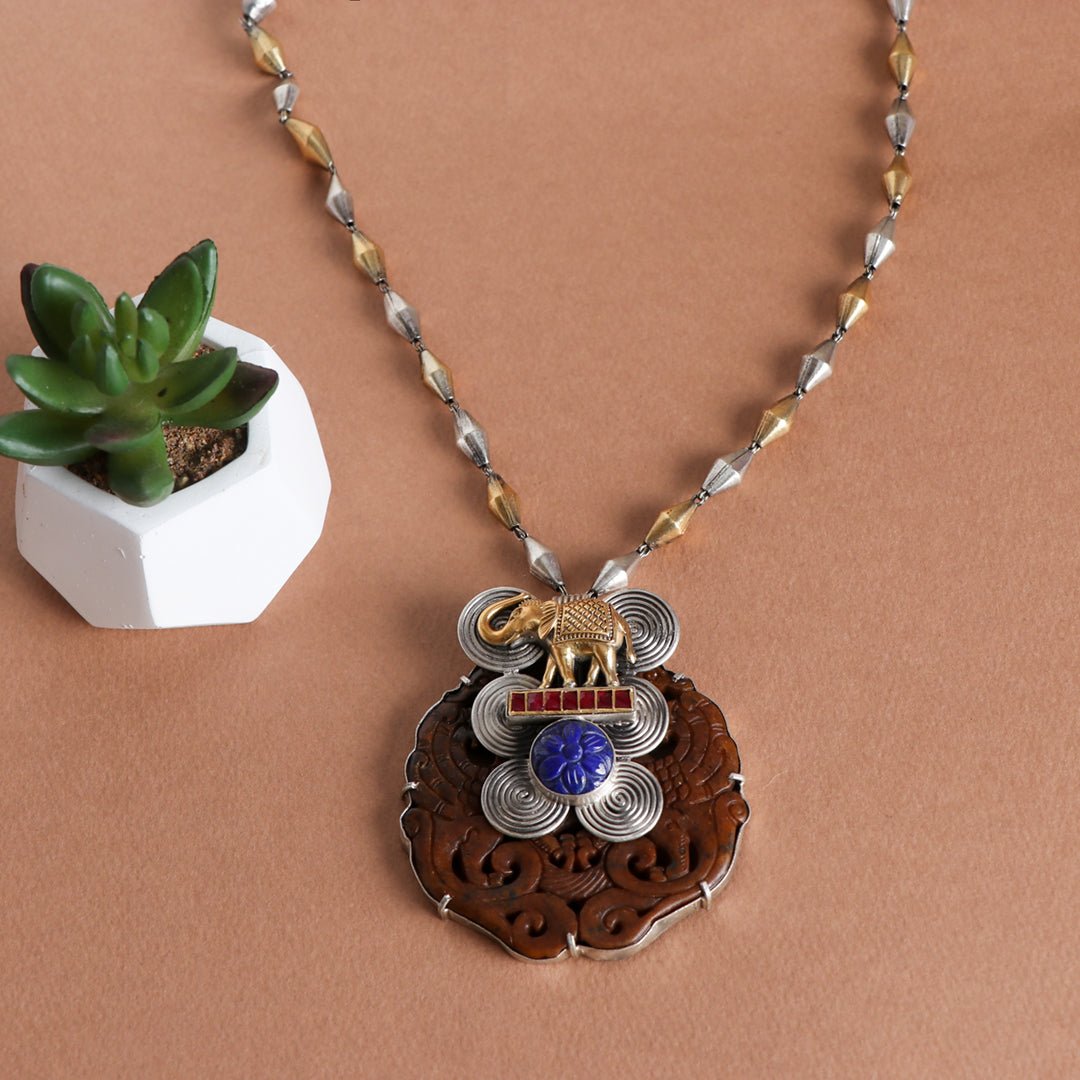 SILVER NECKLACE - Crafted Canvaas