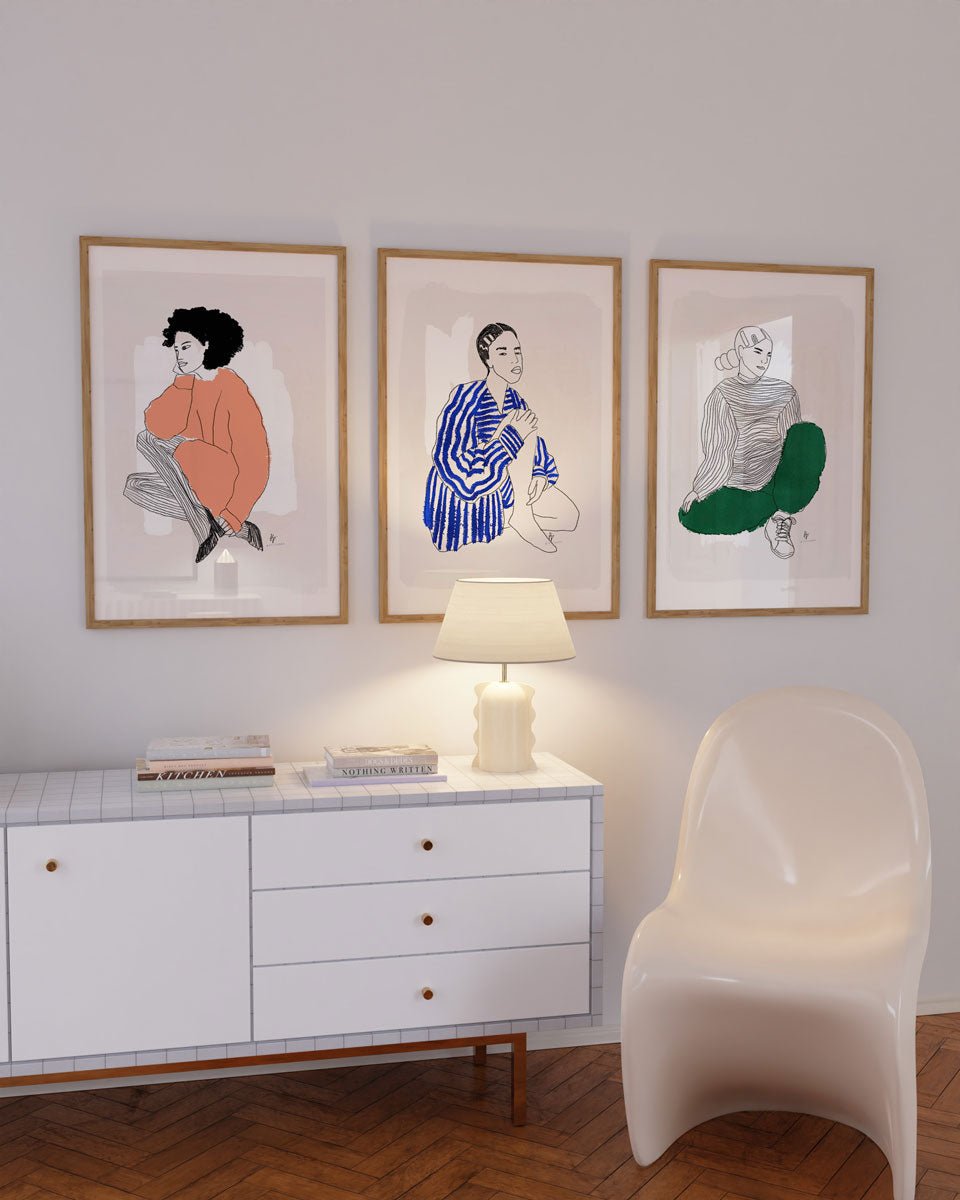 Stripe Girls 02 - Crafted Canvaas