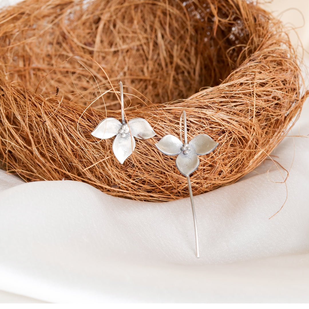 Trillium Hook Earrings - Crafted Canvaas