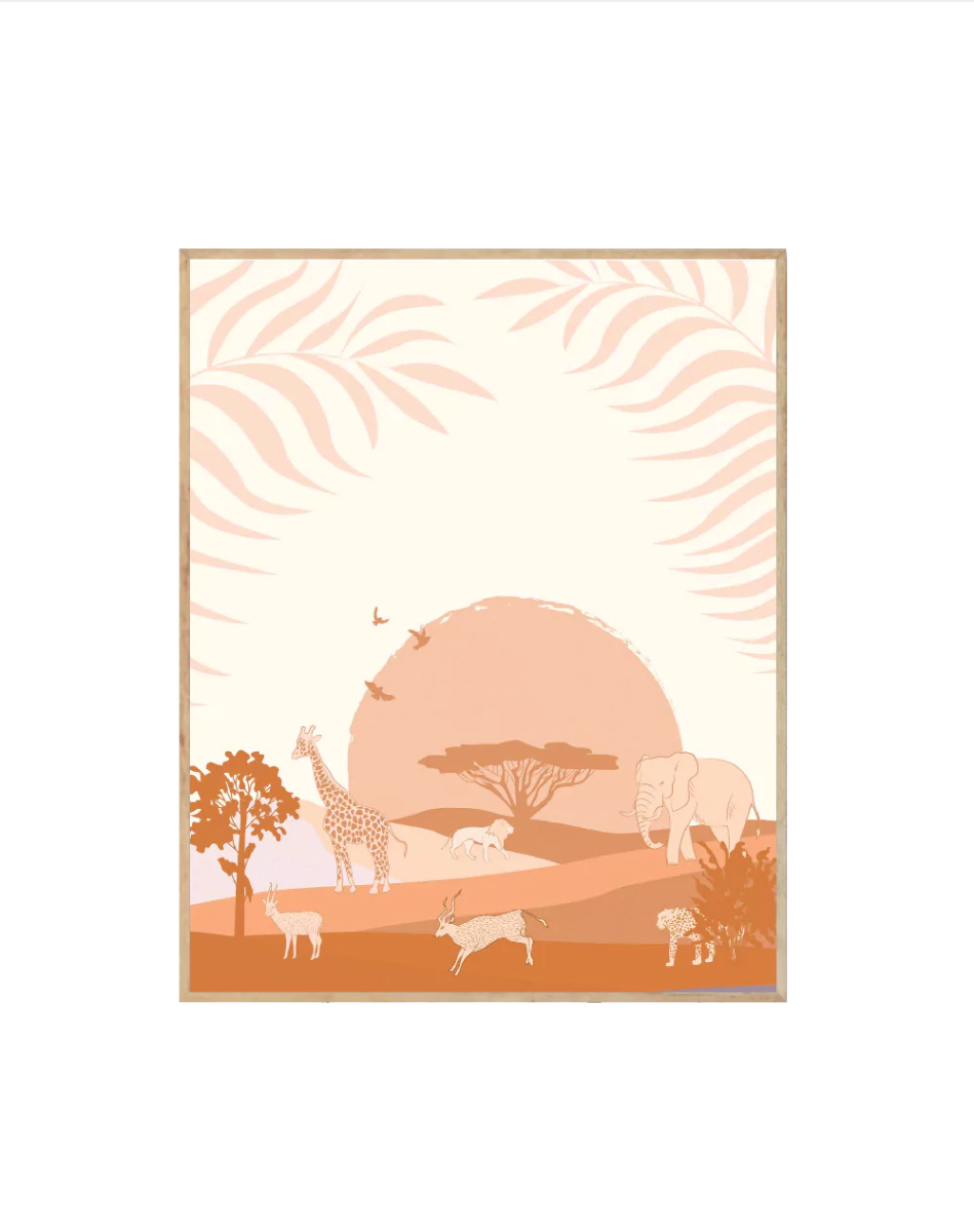 Wild World Sunrise Safari - Crafted Canvaas